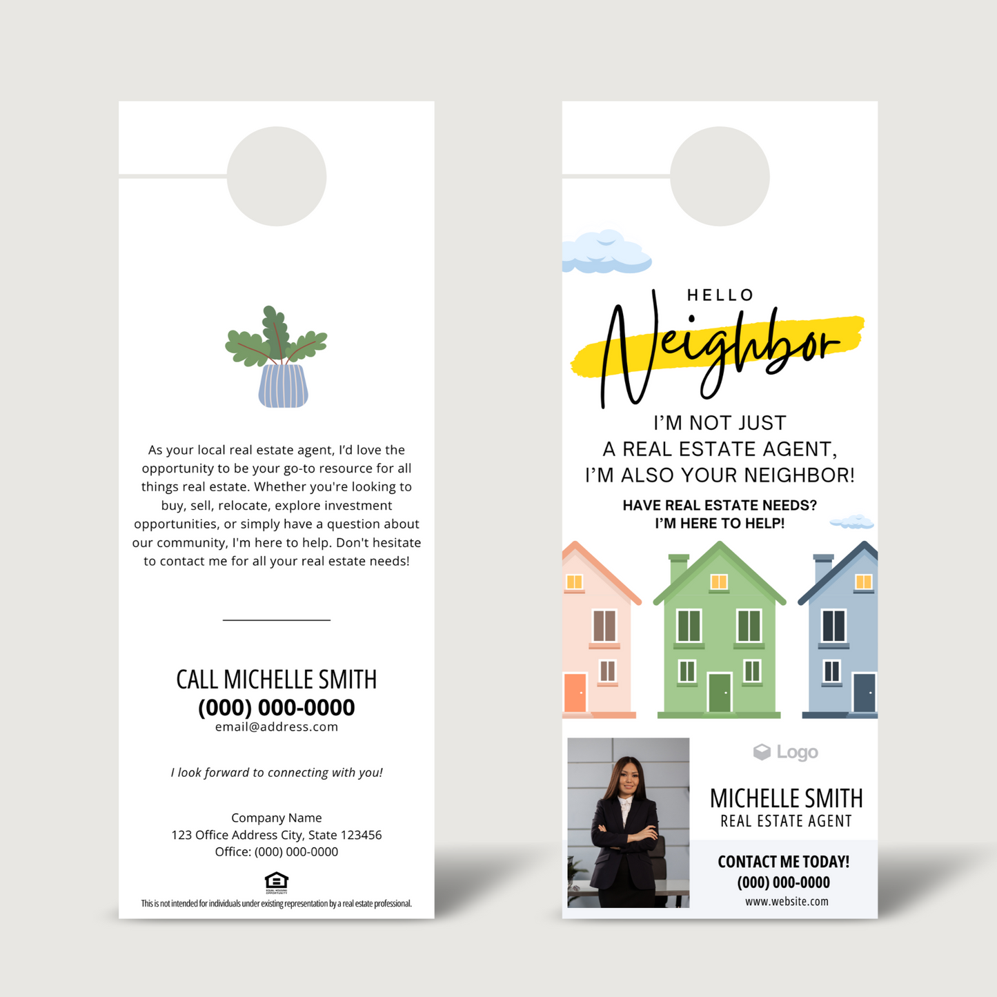 Hello Neighbor Introduction Door Hangers