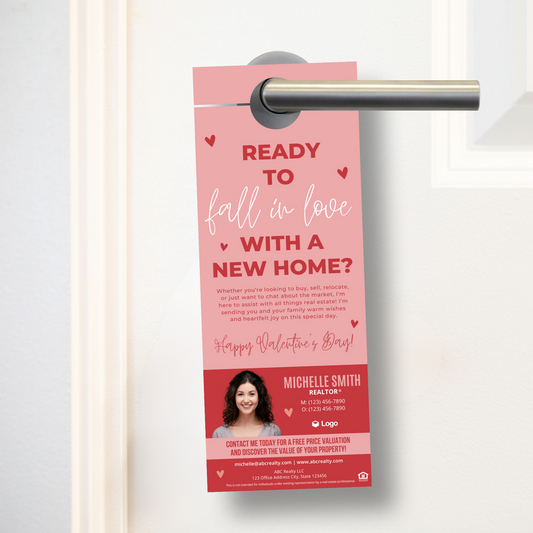 Ready to Fall In Love With A New Home Door Hangers