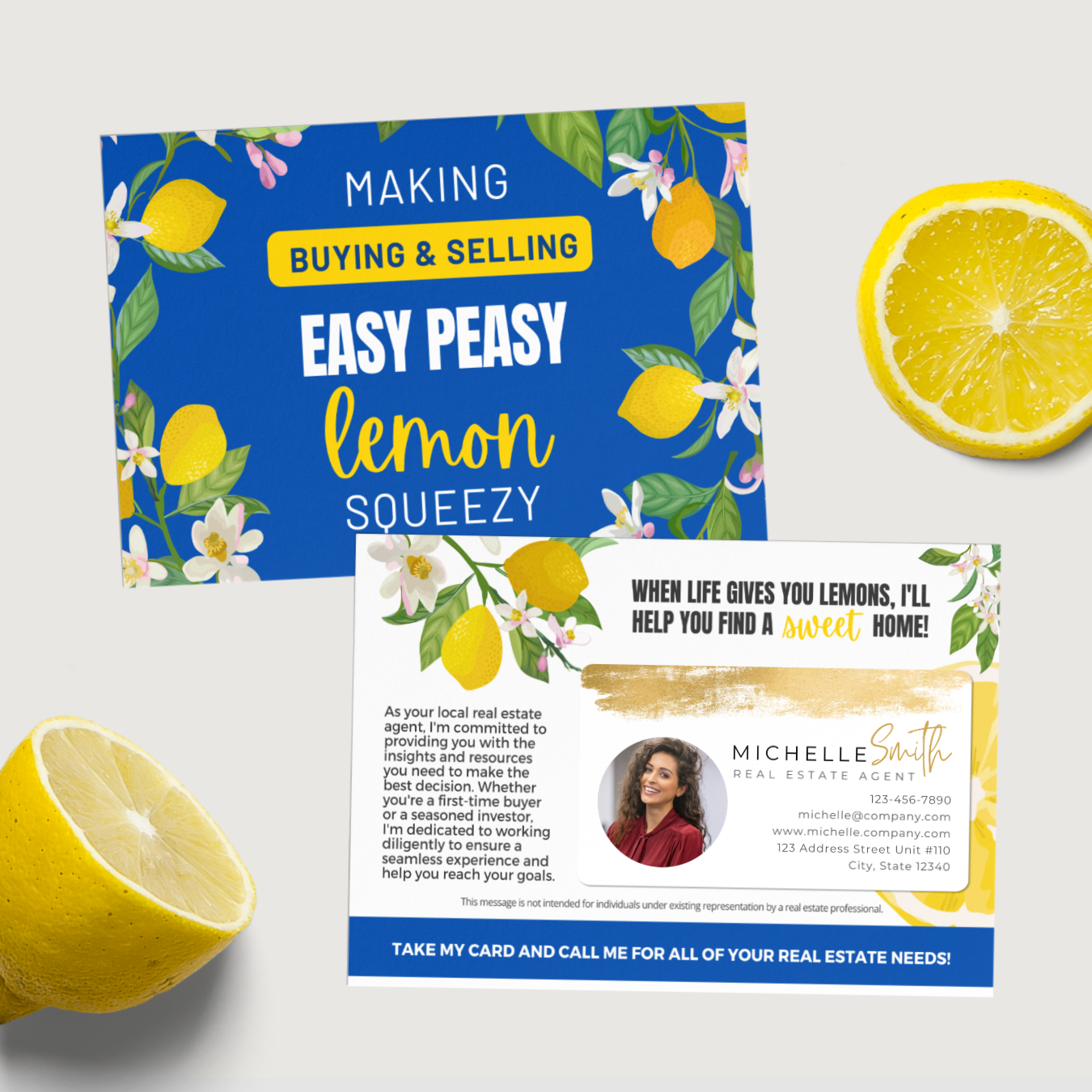 Making Buying & Selling Easy Peasy Lemon Squeezy - Set of Postcards