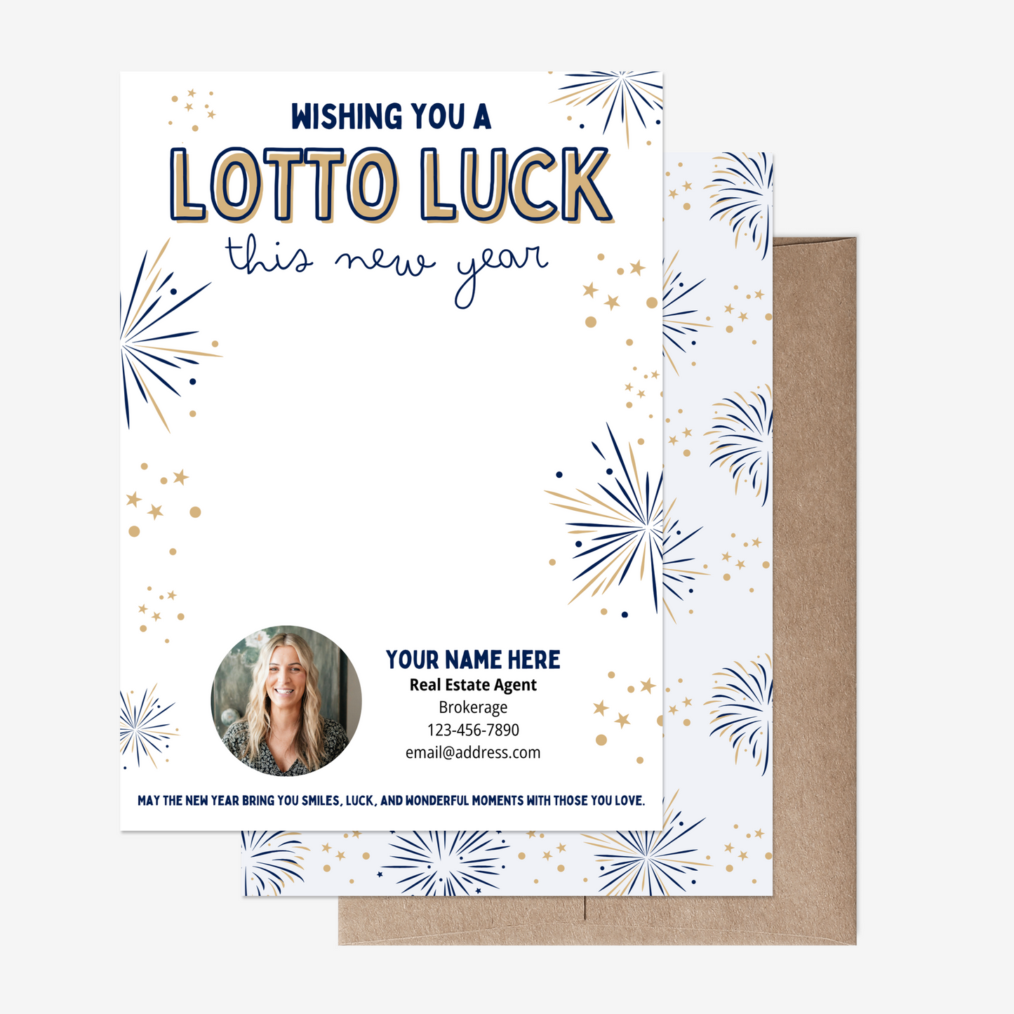 Wishing You A Lotto Luck This New Year Card