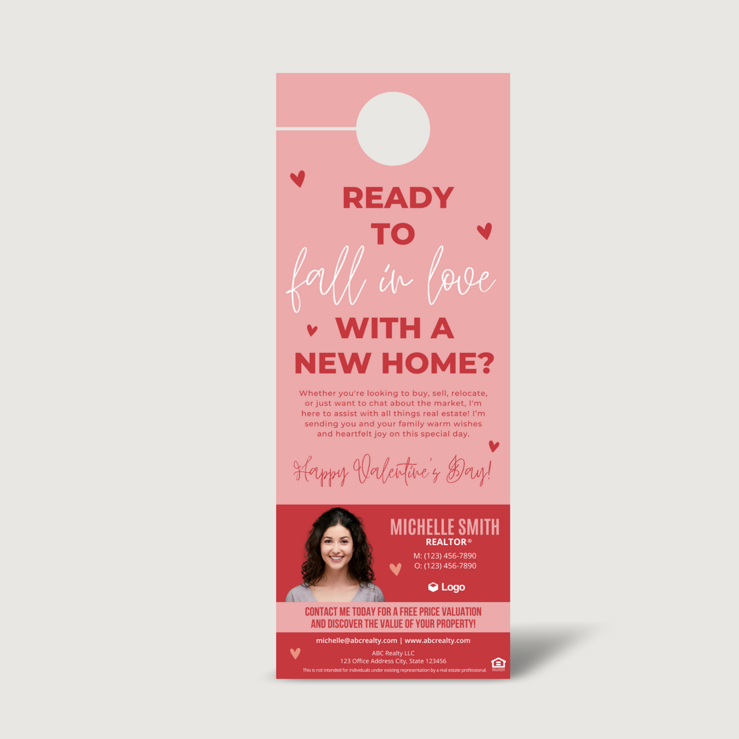 Ready to Fall In Love With A New Home Door Hangers