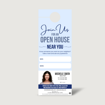 Join Us For An Open House Near You Door Hangers