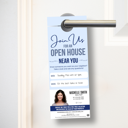 Join Us For An Open House Near You Door Hangers
