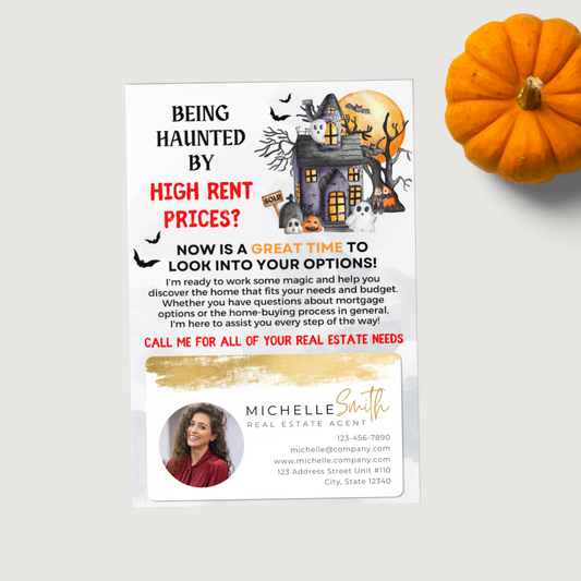 Haunted By High Rent Prices - Set of Postcards