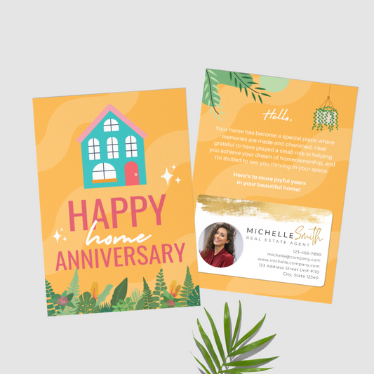 Set of 25 Happy Home Anniversary Cards