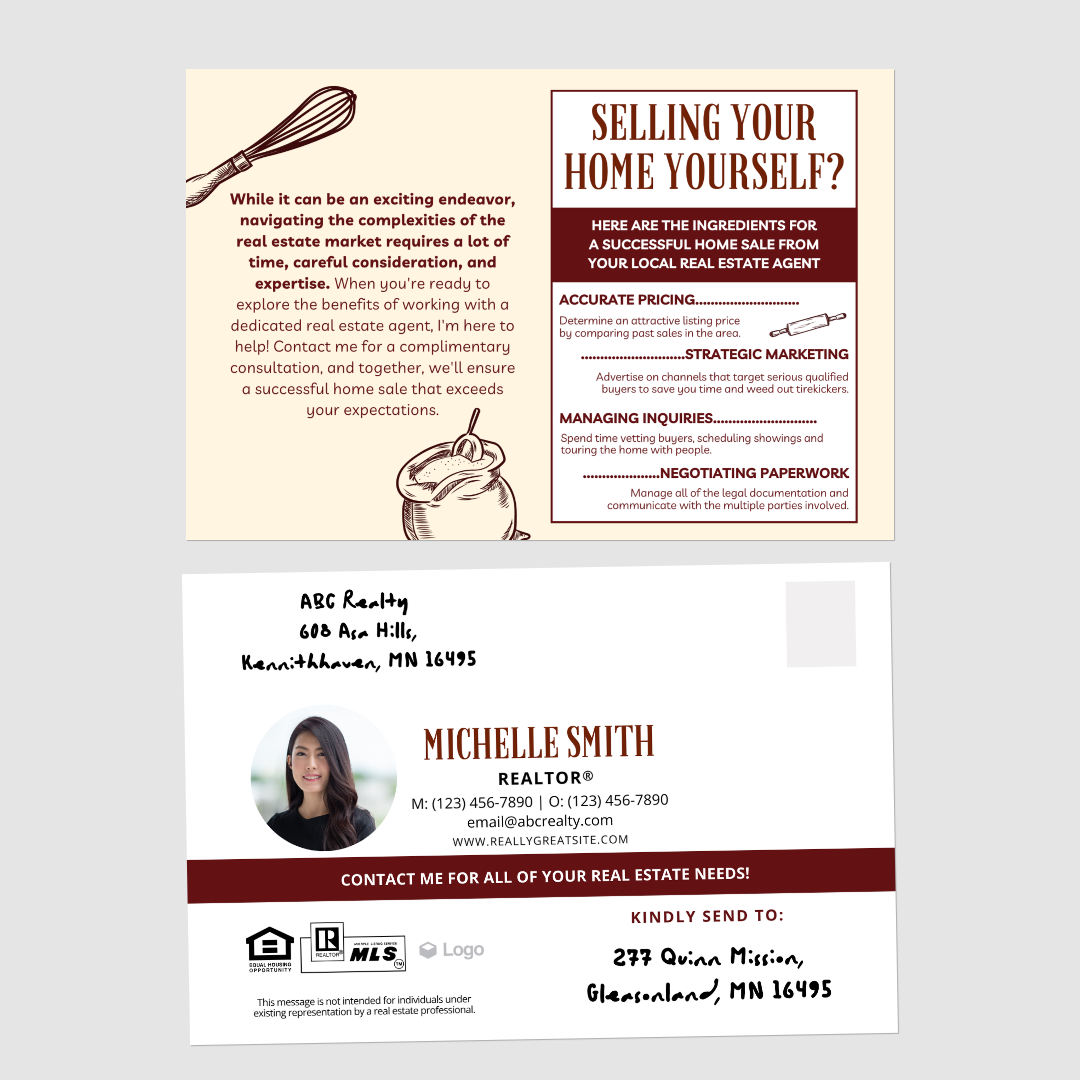 Ingredients For a Successful Home Sale Postcards