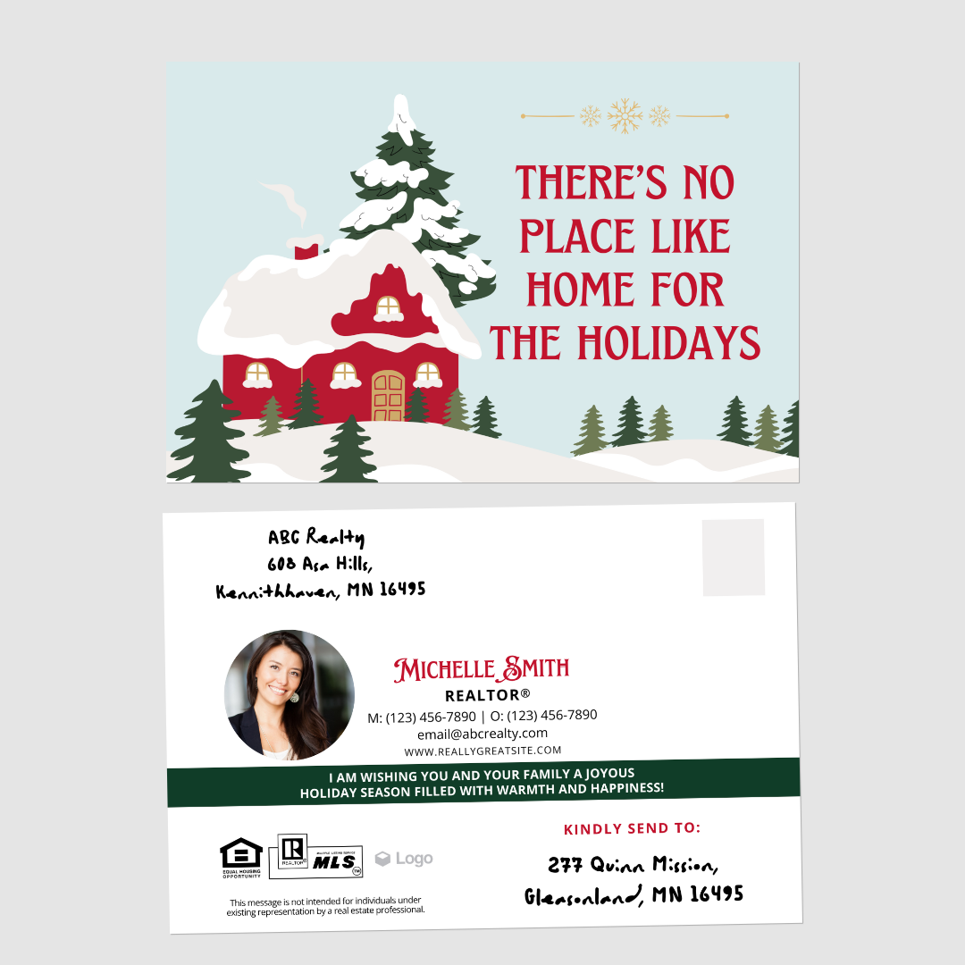 There's No Place Like Home For The Holidays Postcards