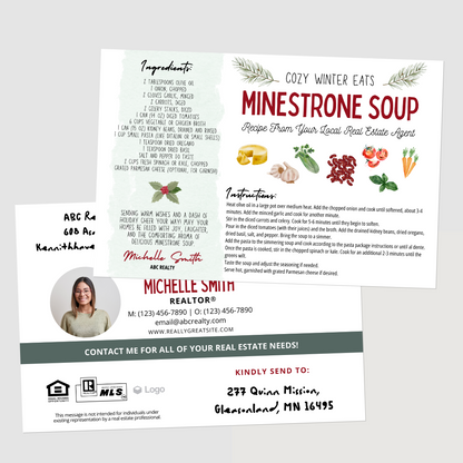 Minestrone Soup Recipe Postcard