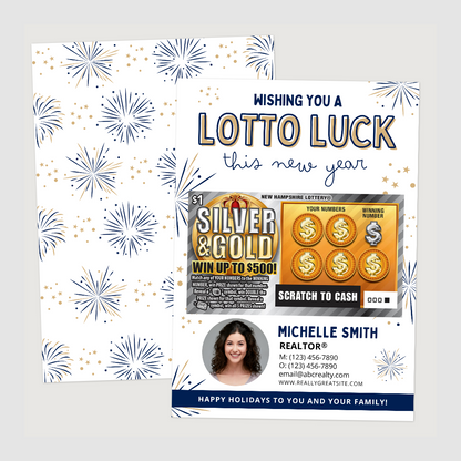 Wishing You A Lotto Luck This New Year Card