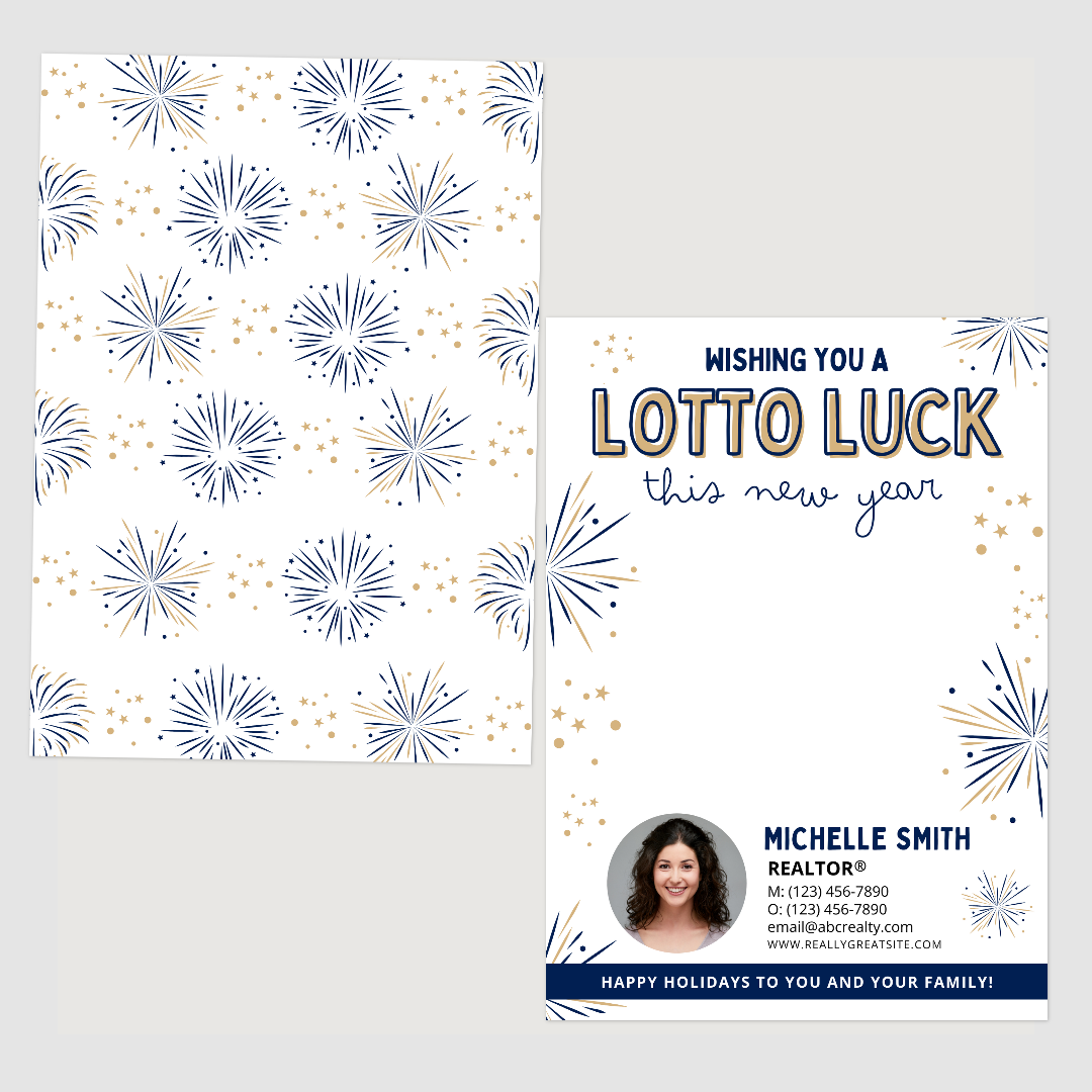 Wishing You A Lotto Luck This New Year Card