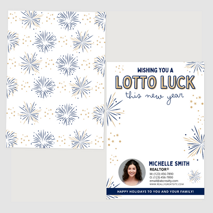 Wishing You A Lotto Luck This New Year Card