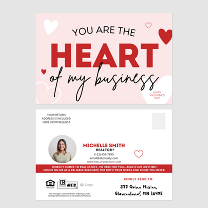 You Are The Heart of My Business Cards