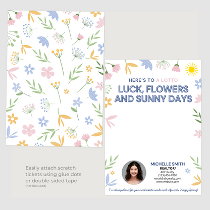 Here's To A Lotto Luck, Flowers and Sunny Days Cards