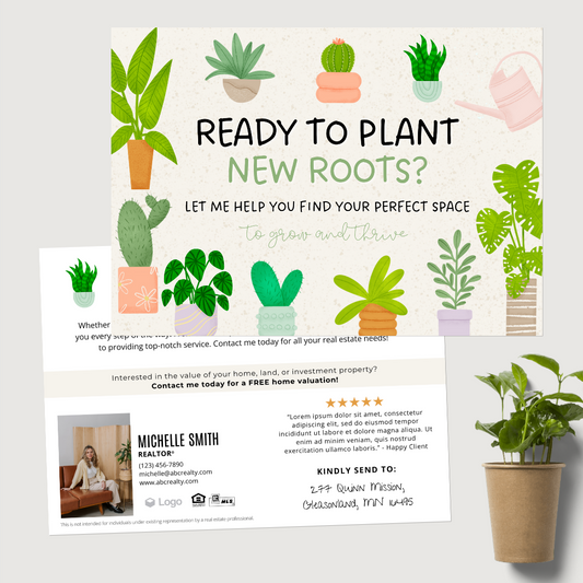 Ready to Plant New Roots Postcard