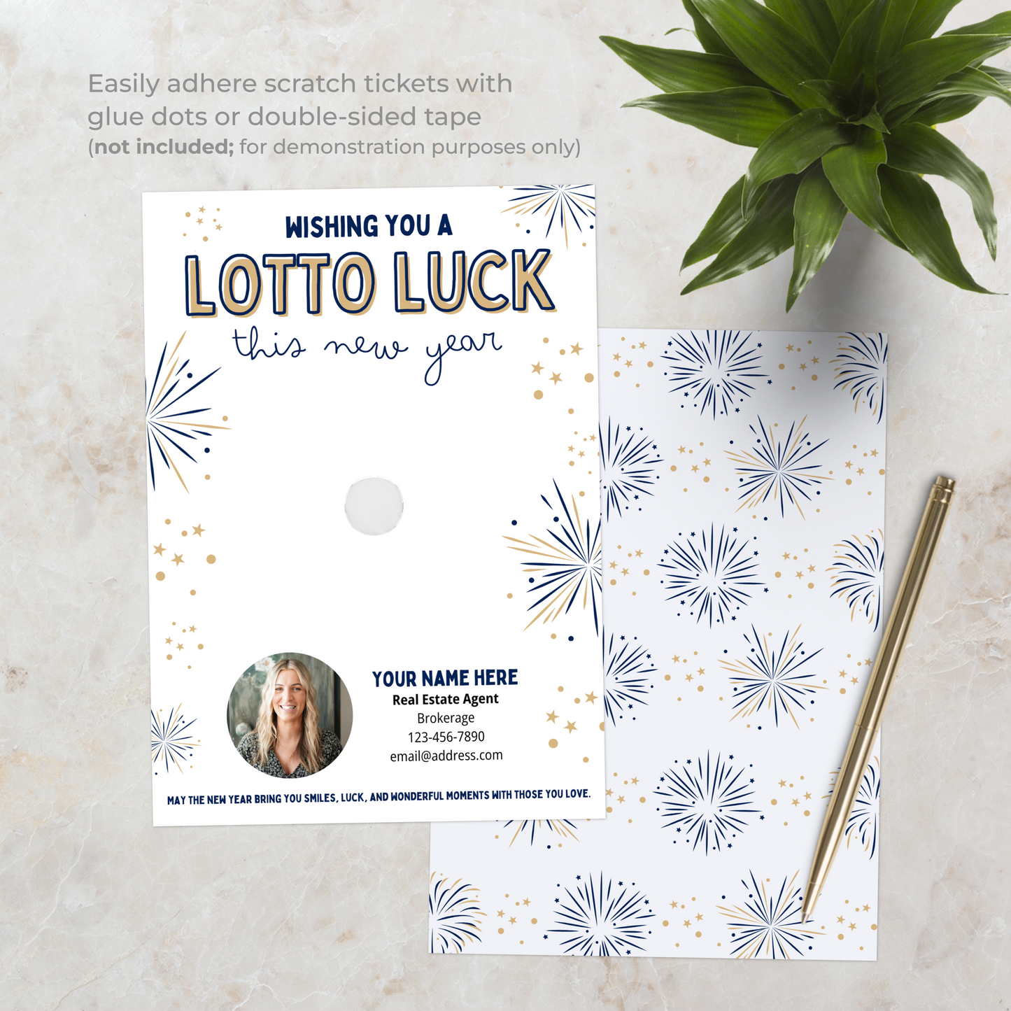 Wishing You A Lotto Luck This New Year Card