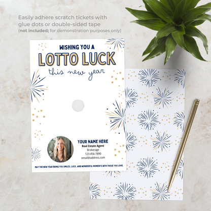 Wishing You A Lotto Luck This New Year Card