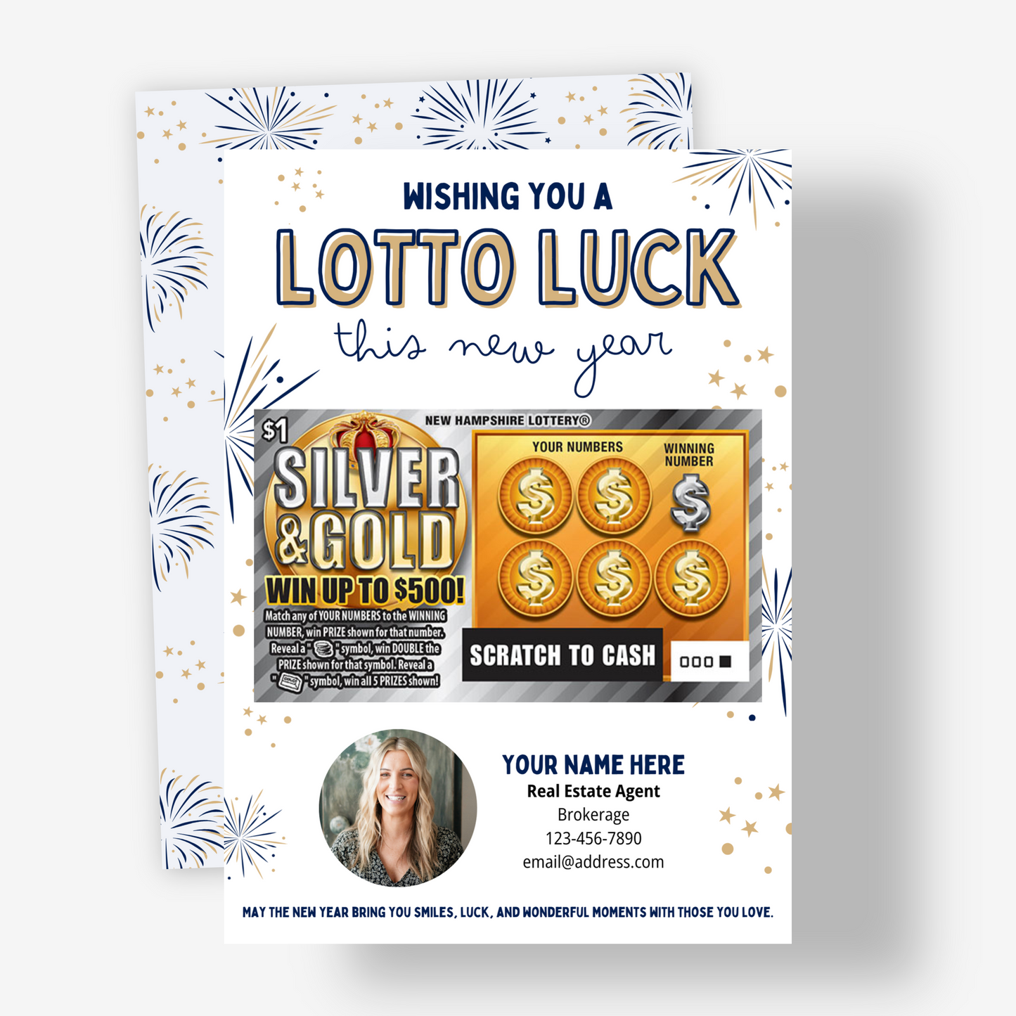 Wishing You A Lotto Luck This New Year Card