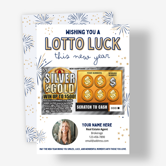 Wishing You A Lotto Luck This New Year Card