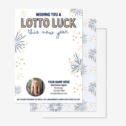Wishing You A Lotto Luck This New Year Card