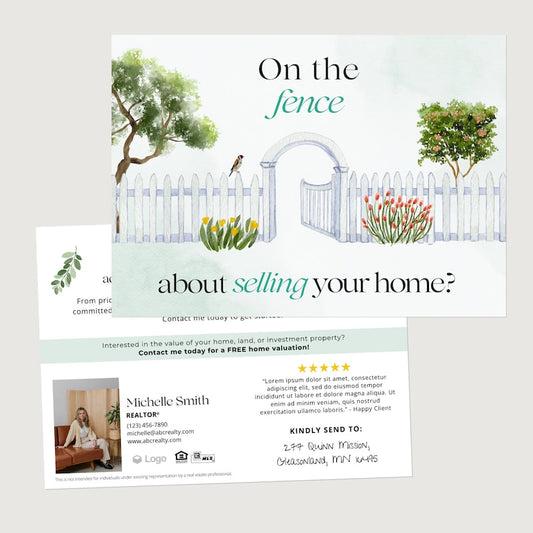 On The Fence About Selling Your Home Postcards