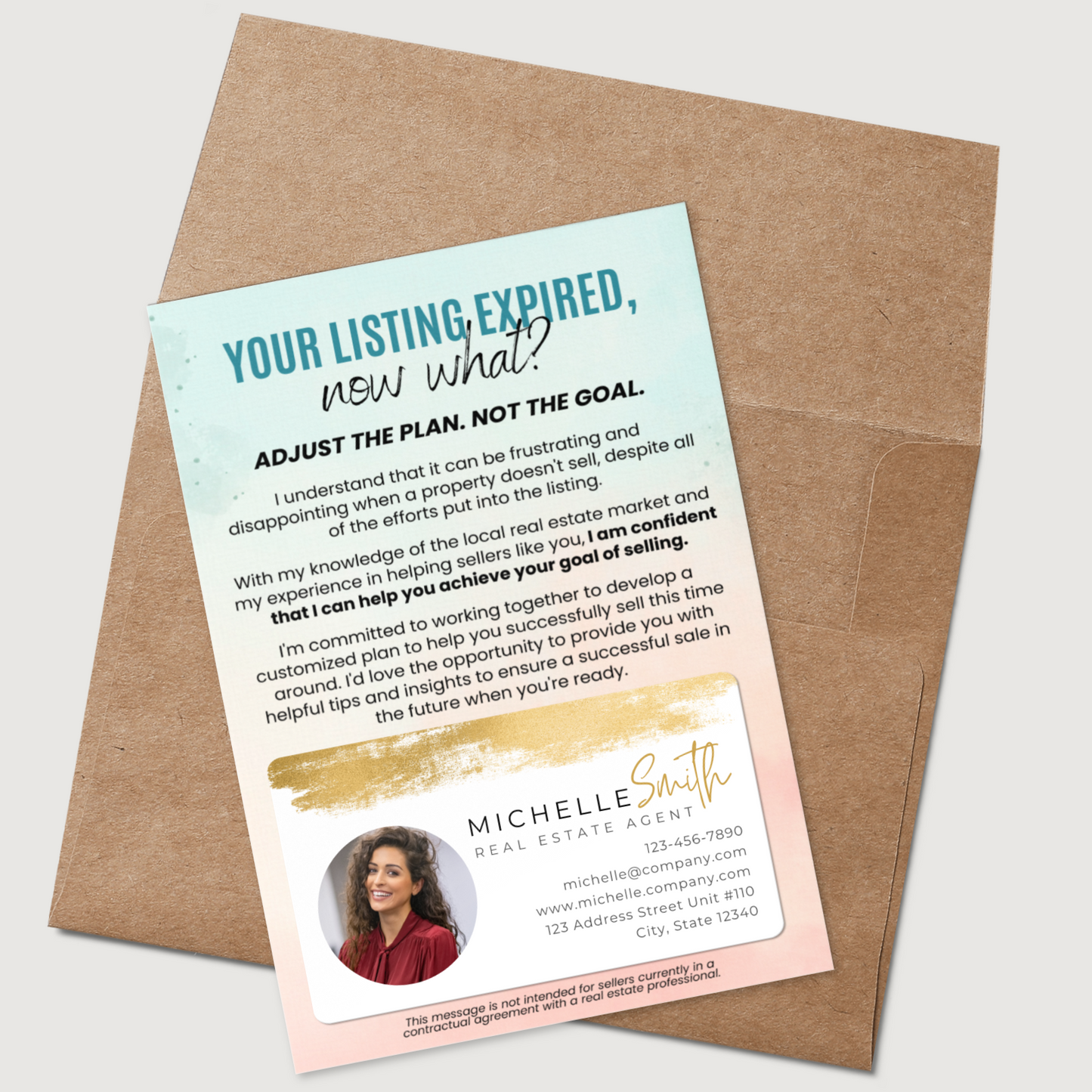 Set of 25 Your Listing Expired, Now What? Mailers