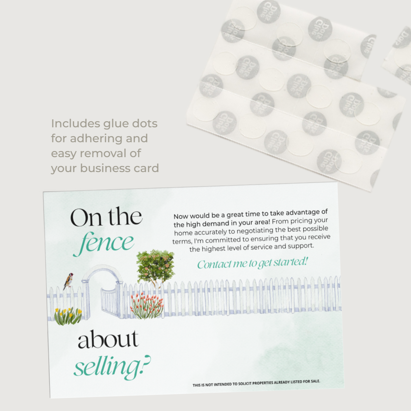 On The Fence About Selling - Set of Real Estate Postcards