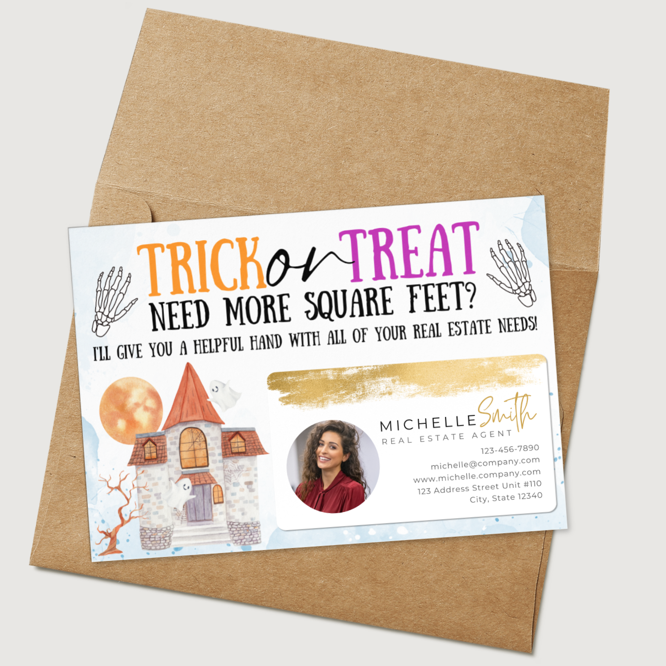 Trick or Treat Need More Square Feet? - Set of Postcards