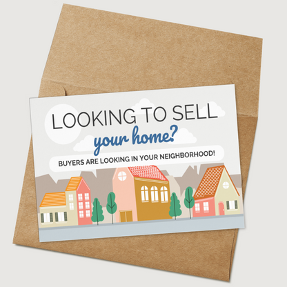 Set of 25 Buyers Are Looking In Your Neighborhood Mailers