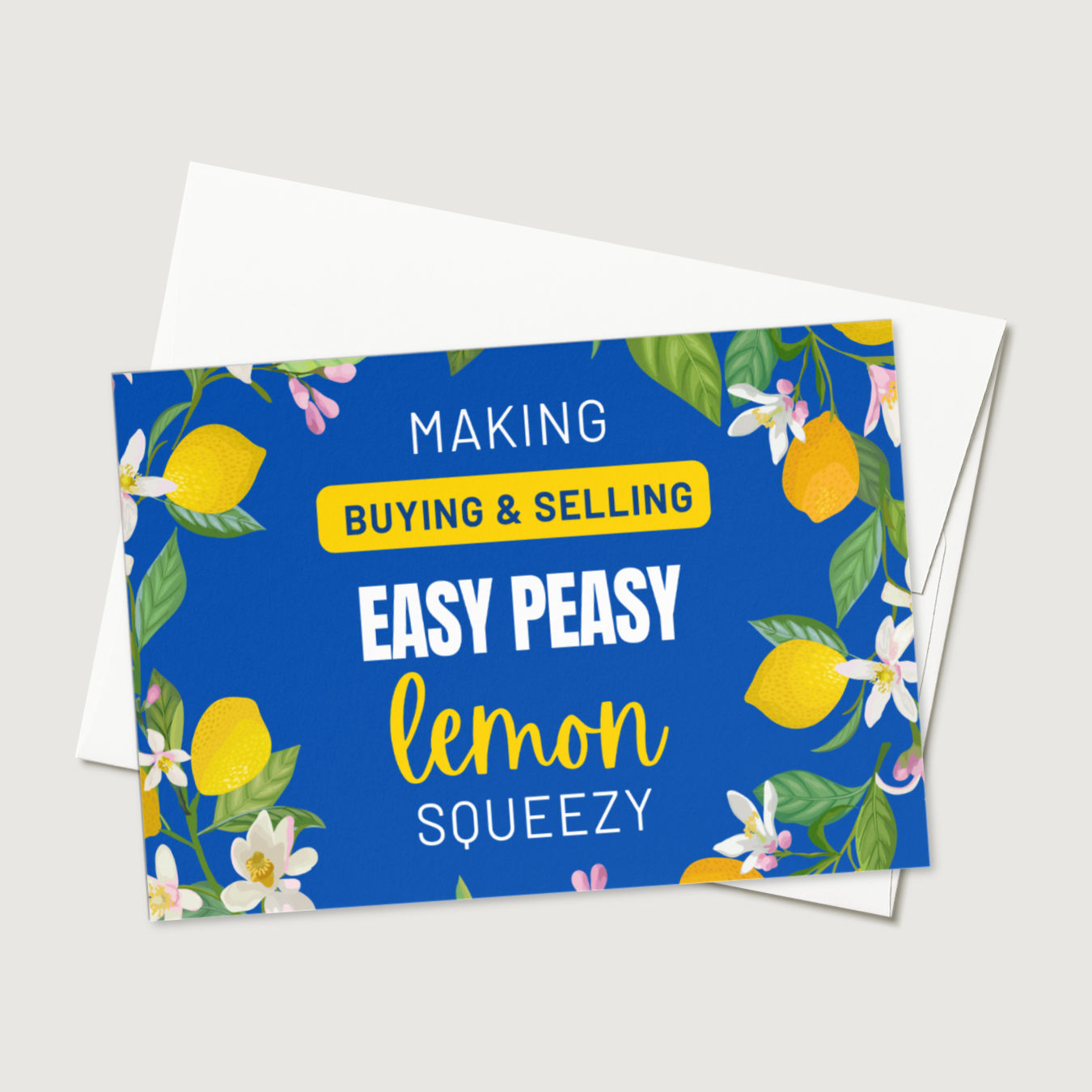 Making Buying & Selling Easy Peasy Lemon Squeezy - Set of Postcards