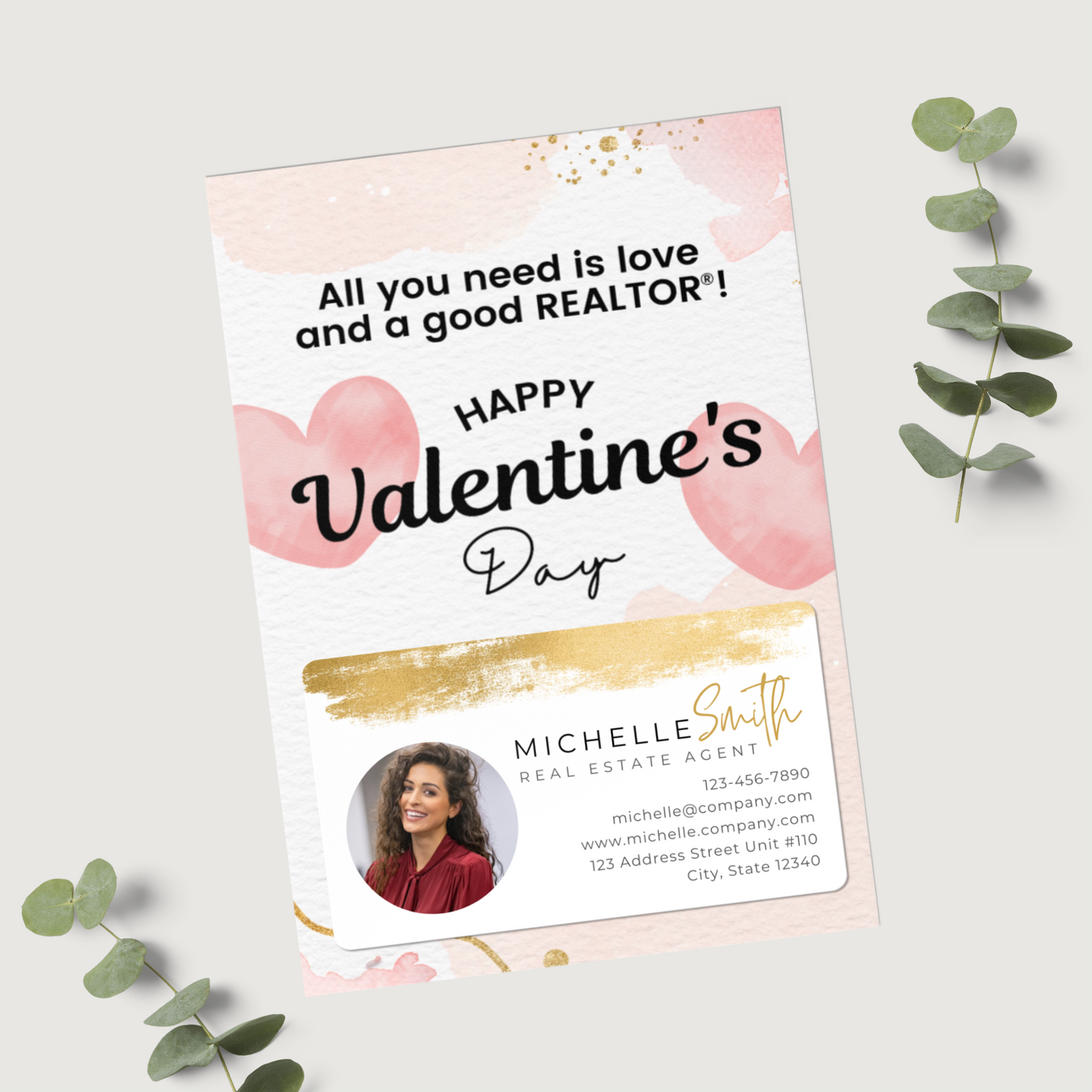 All You Need is Love and A Good REALTOR® - Set of Valentines Postcard Mailers