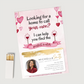 The Perfect Match - Set of Valentines Postcard Mailers