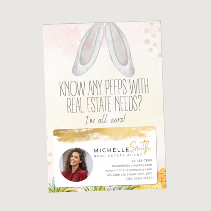 Know Any Peeps With Real Estate Needs? - Set of Easter Postcard Mailers