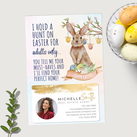 Hunt for Your Perfect Home - Set of Easter Postcard Mailers
