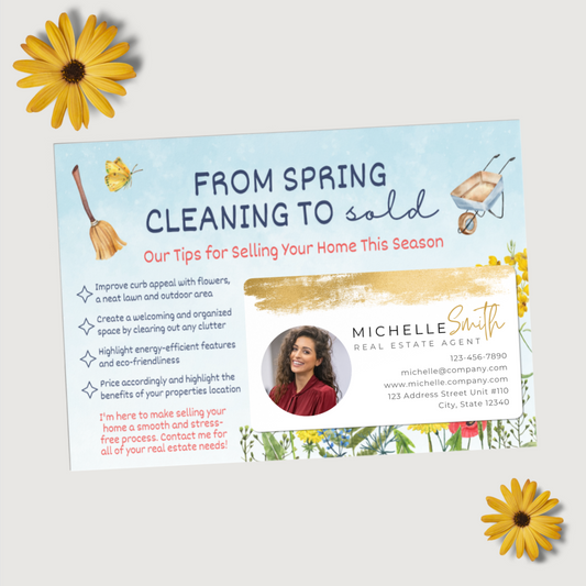 From Spring Cleaning to Sold - Set of Real Estate Prospecting Mailers
