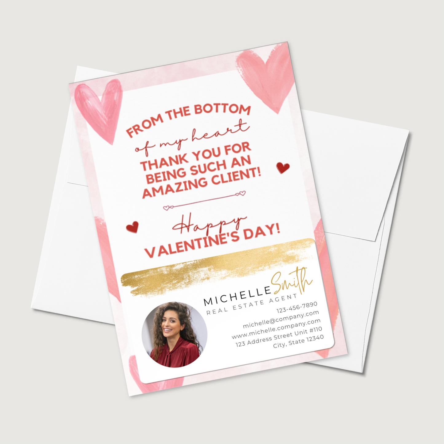 Thank You For Being An Amazing Client - Set of Valentines Postcard Mailers