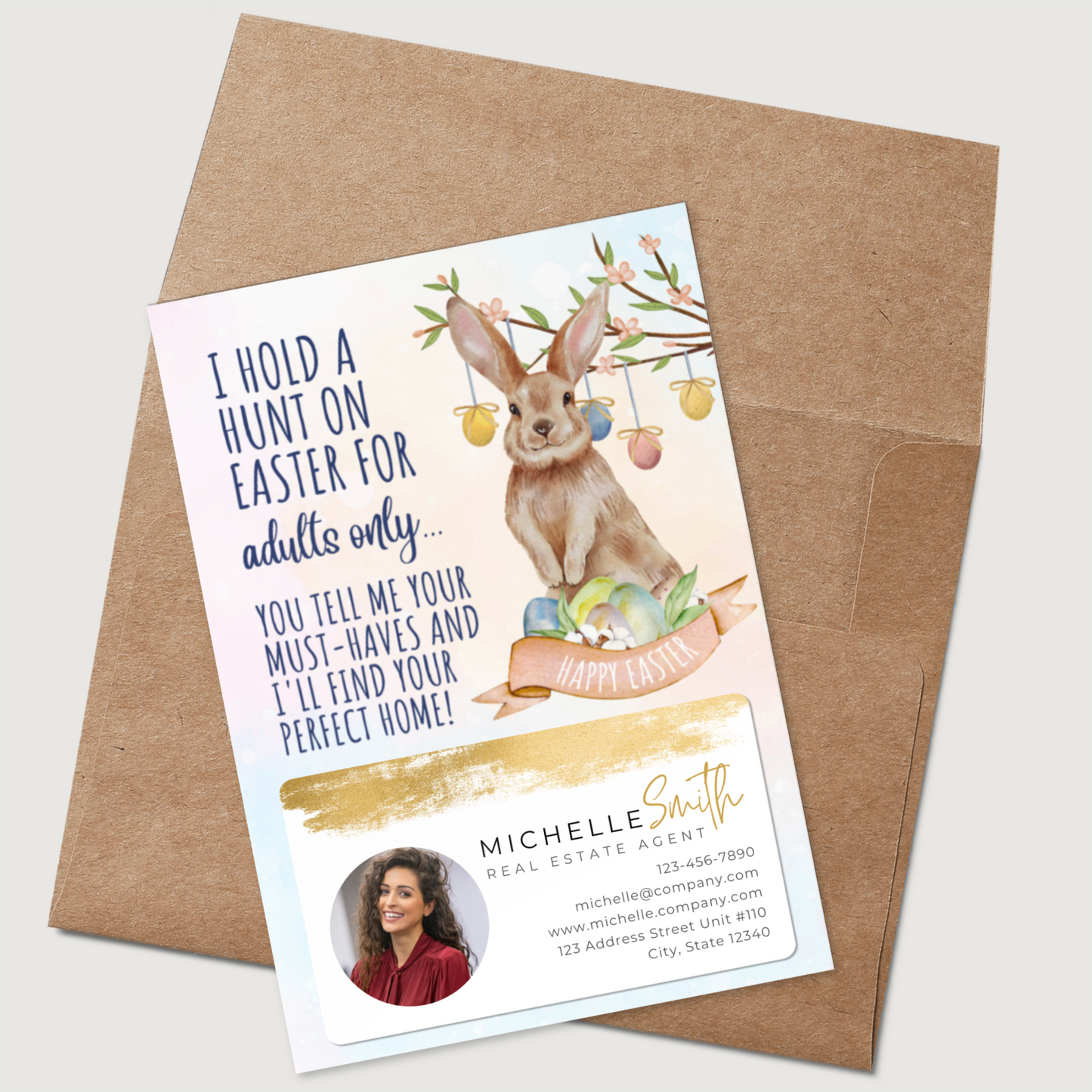 Hunt for Your Perfect Home - Set of Easter Postcard Mailers