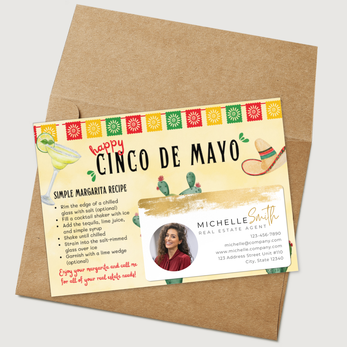 Margarita Recipe - Set of Cinco de Mayo Postcards