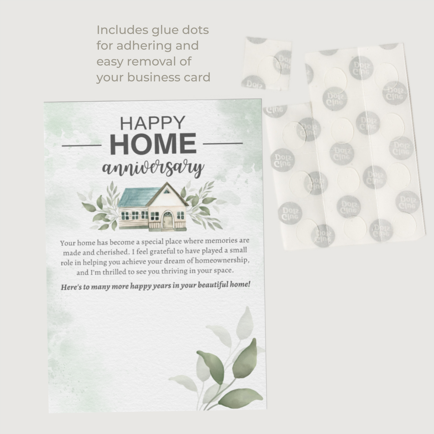 Happy Home Anniversary - Real Estate Card